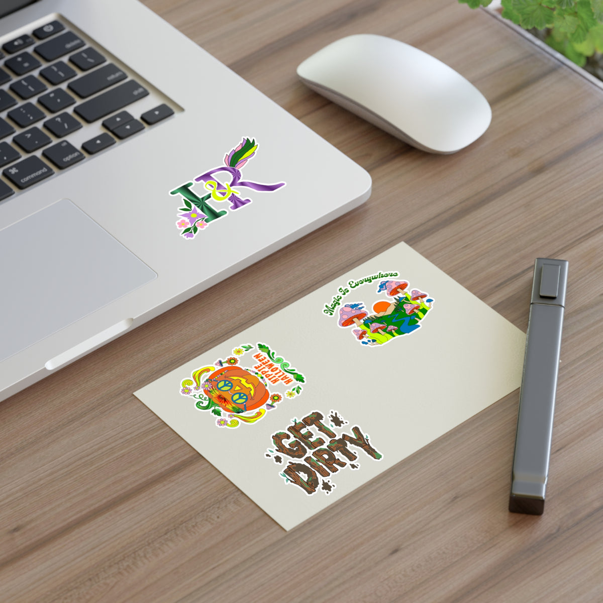 Hippies and Ravins Sticker Sheet (Hippie Halloween)