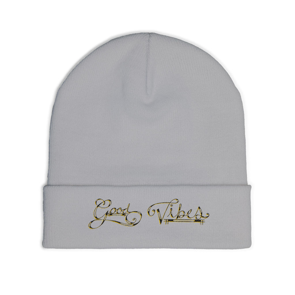 Good Vibes Knit Beanie (Embroidery)