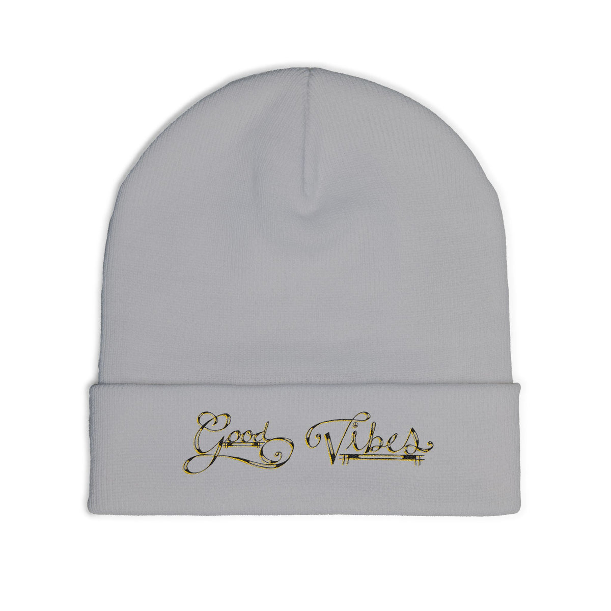 Good Vibes Knit Beanie (Embroidery)