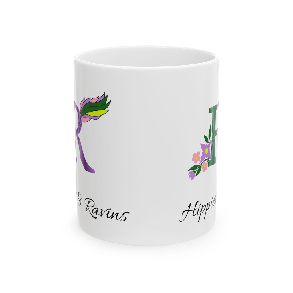 H&R Hippies and Ravins Official logo Hand-drawn Ceramic Mug, (11oz, 15oz)