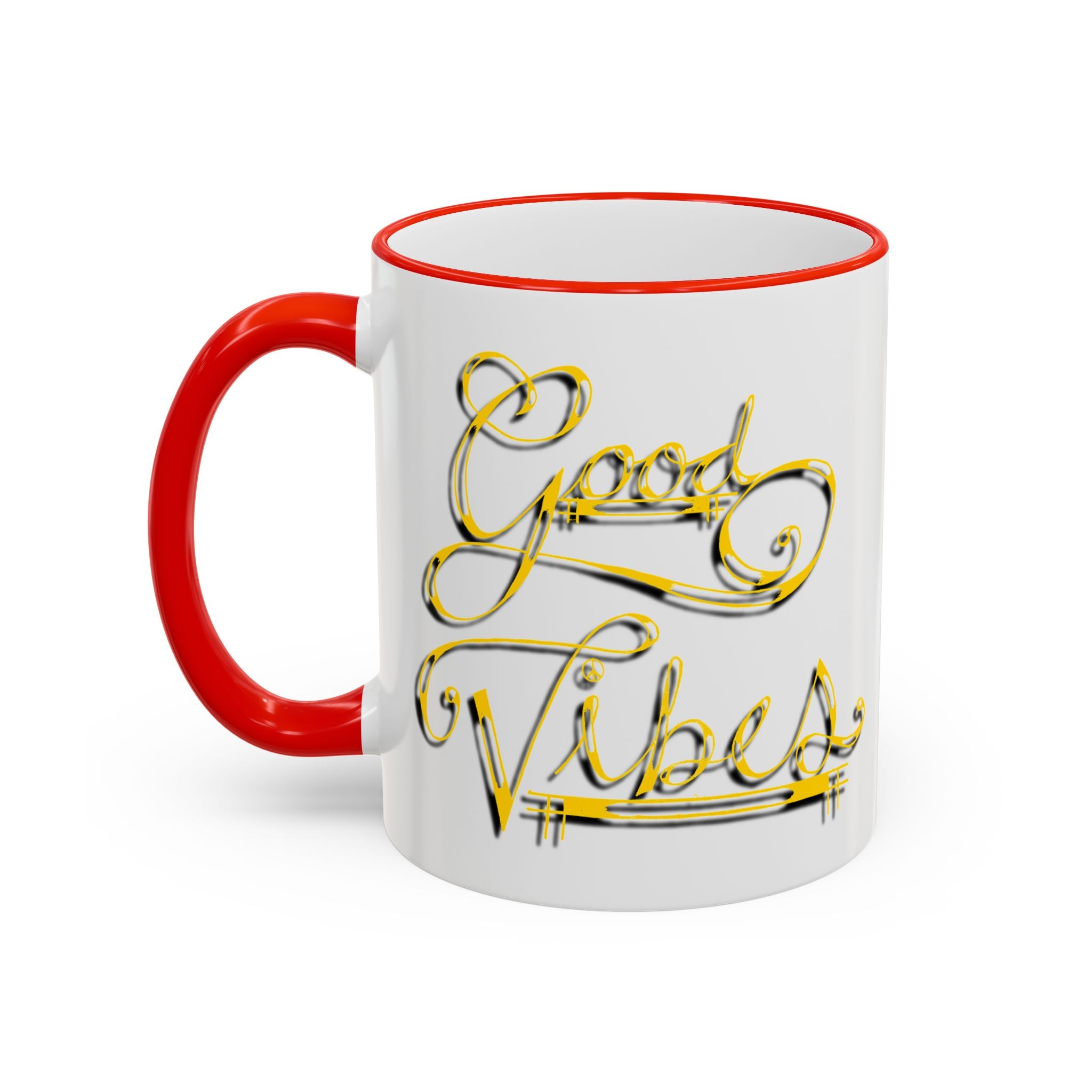 Gold Letter Good Vibes Mug (11oz, 15oz)