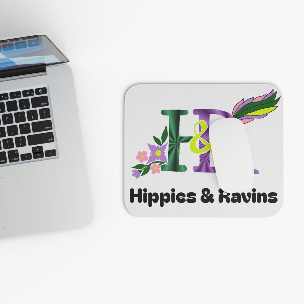Hippies and Ravins Logo Mouse Pad