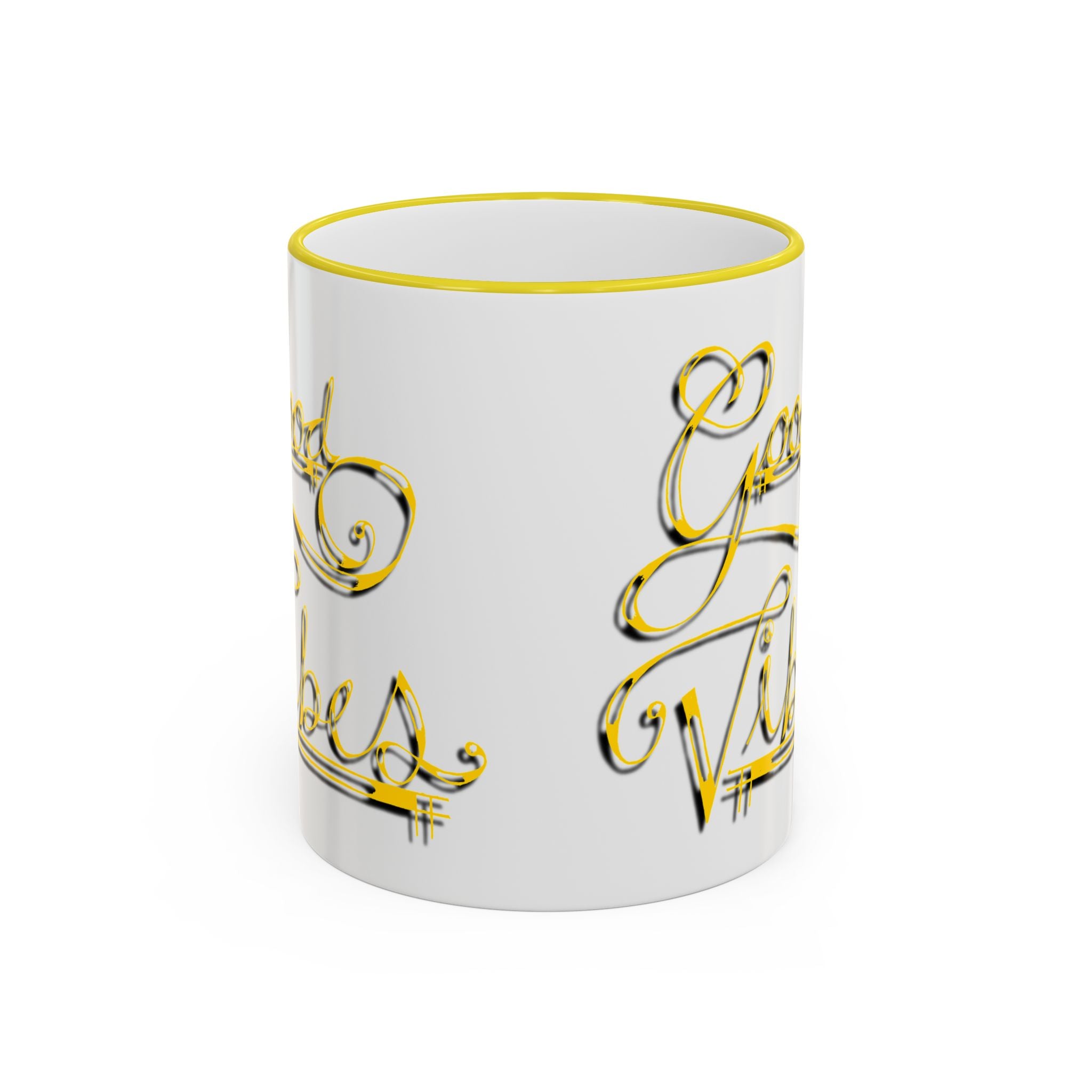 Gold Letter Good Vibes Mug (11oz, 15oz)
