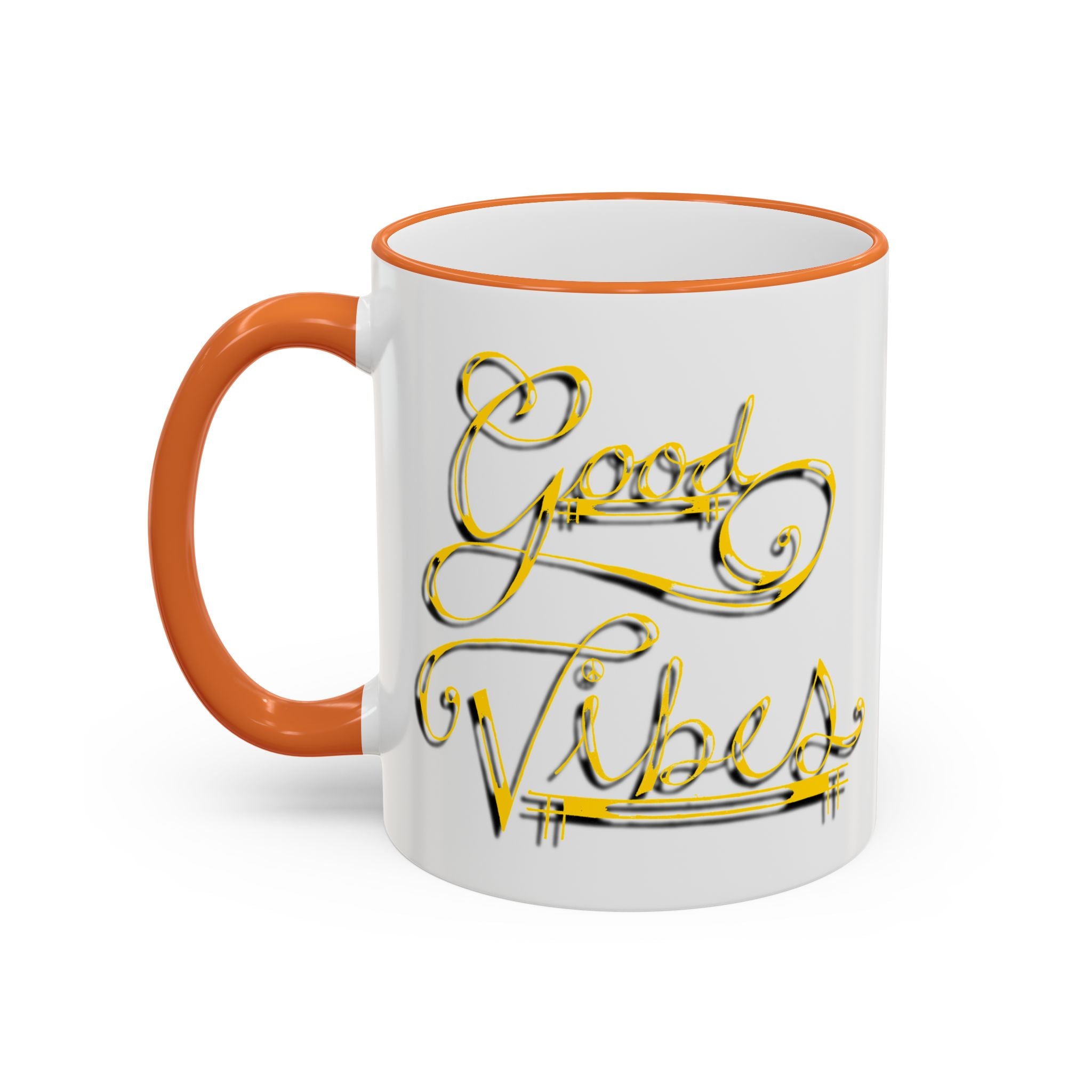 Gold Letter Good Vibes Mug (11oz, 15oz)