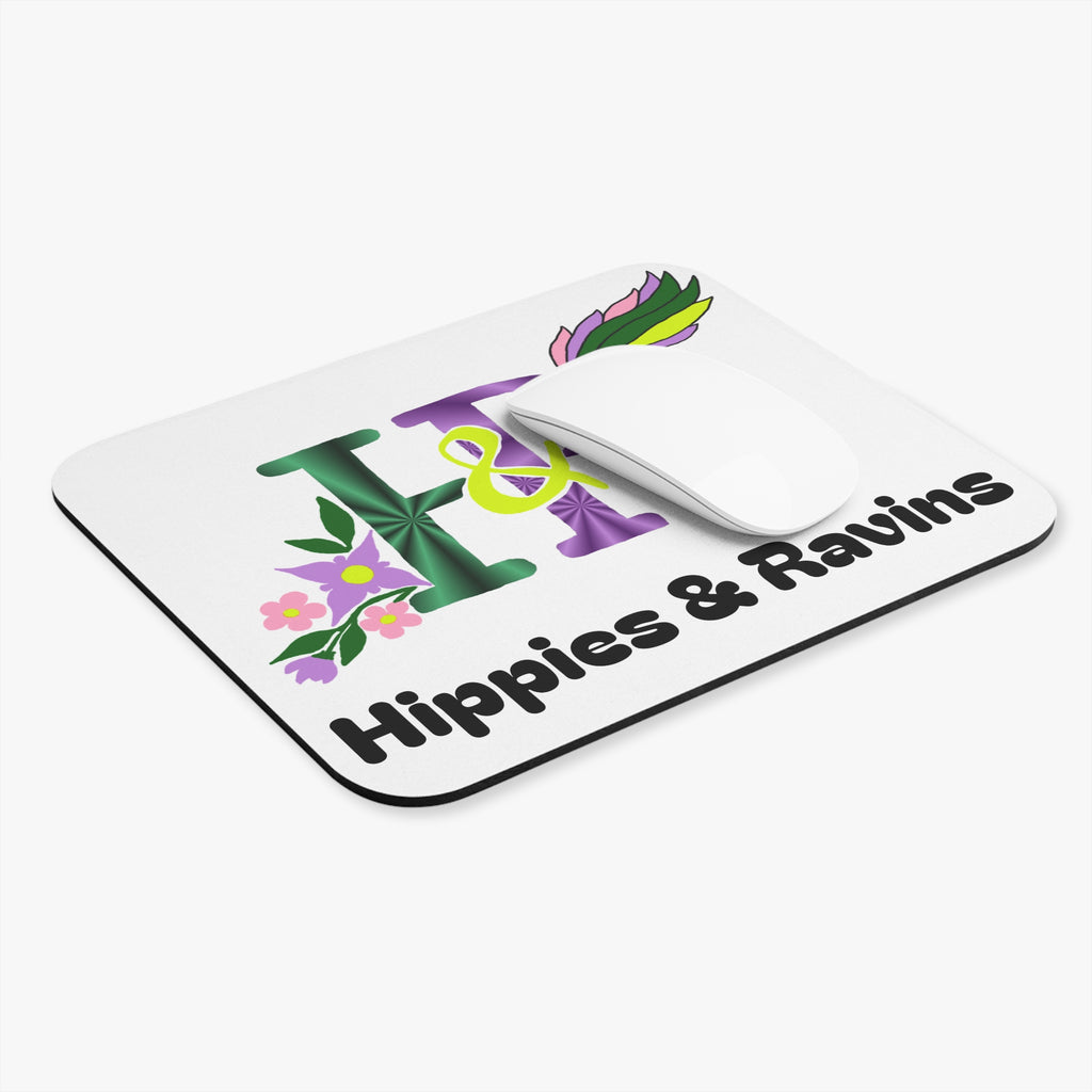 Hippies and Ravins Logo Mouse Pad