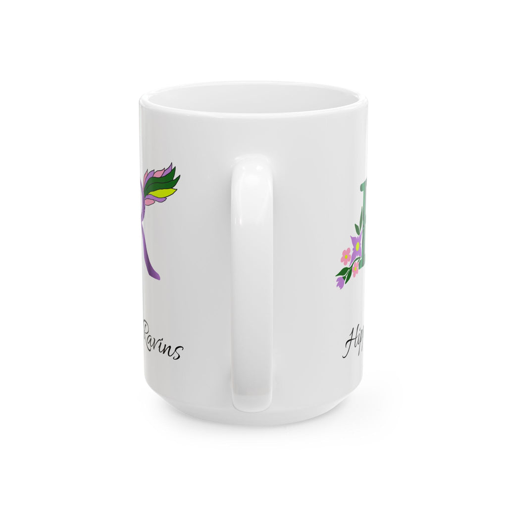 H&R Hippies and Ravins Official logo Hand-drawn Ceramic Mug, (11oz, 15oz)