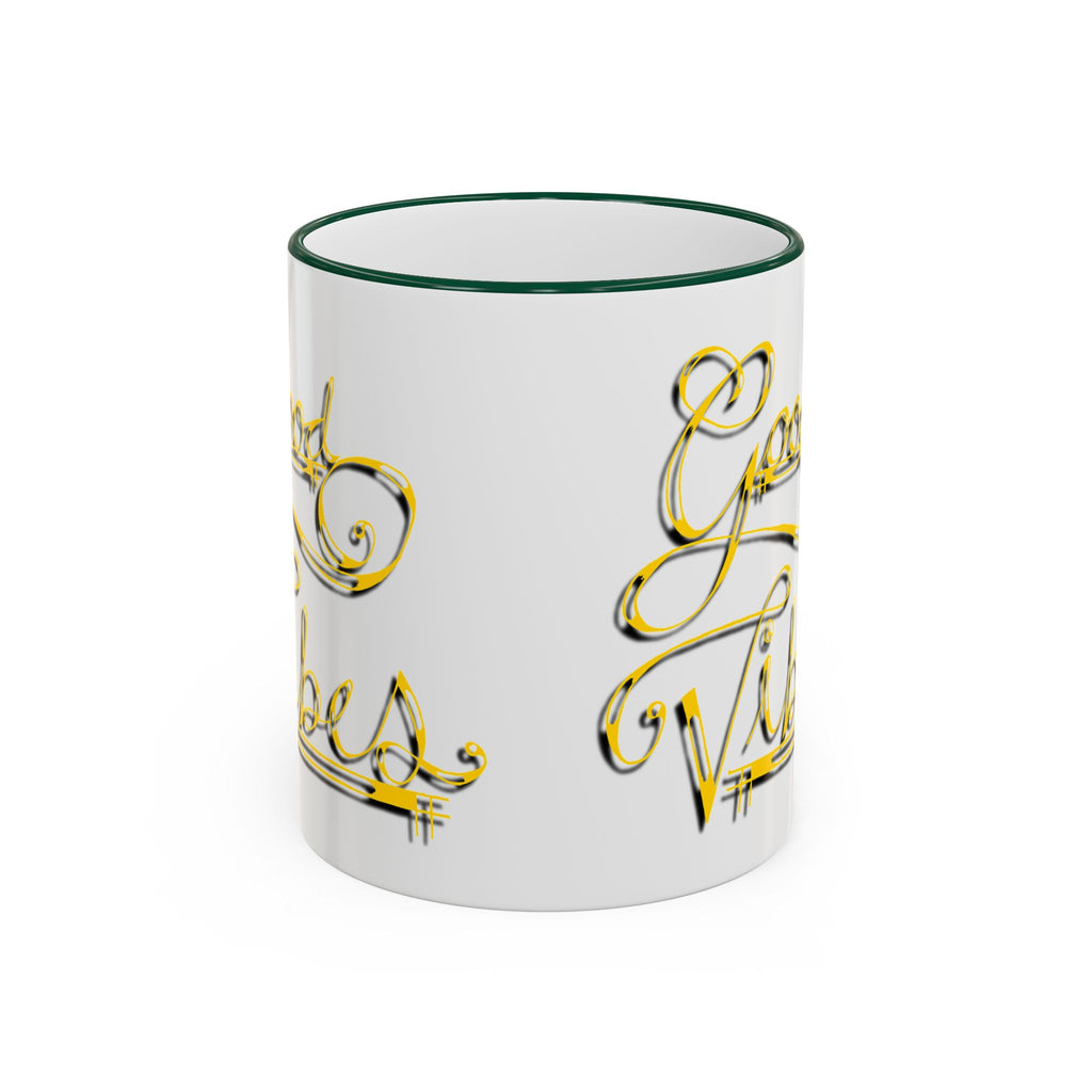 Gold Letter Good Vibes Mug (11oz, 15oz)