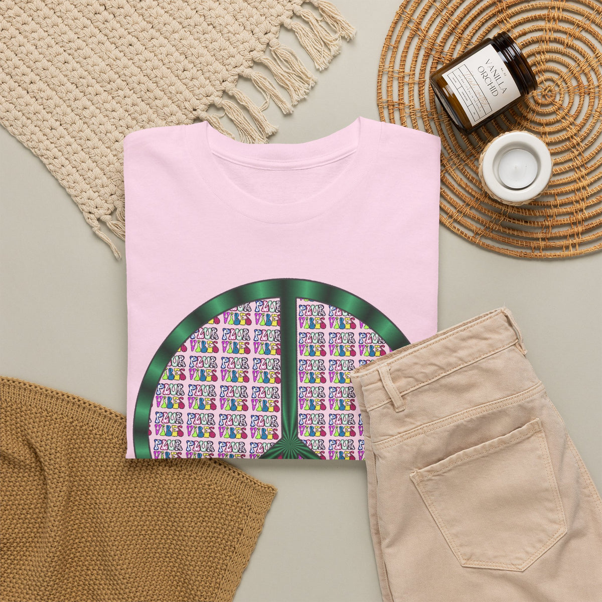 Peace, Love & PLUR — Patchwork Soul Tee