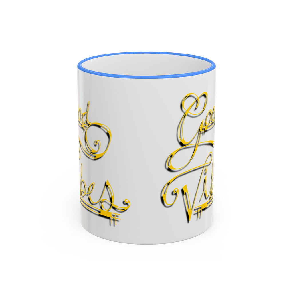 Gold Letter Good Vibes Mug (11oz, 15oz)