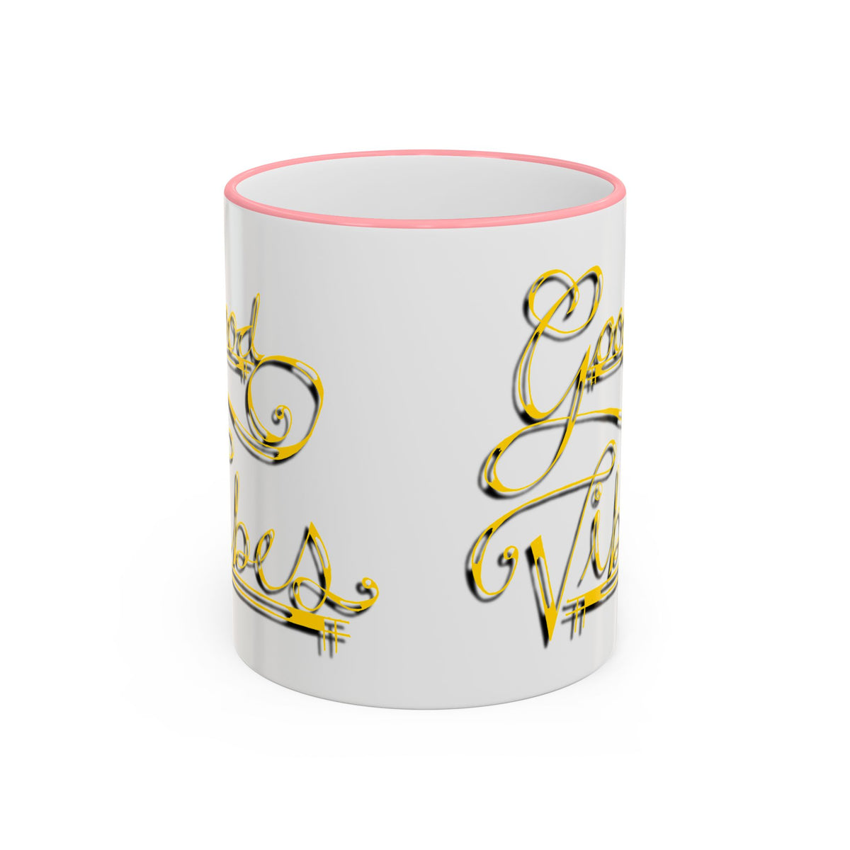 Gold Letter Good Vibes Mug (11oz, 15oz)