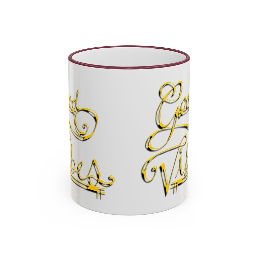 Gold Letter Good Vibes Mug (11oz, 15oz)