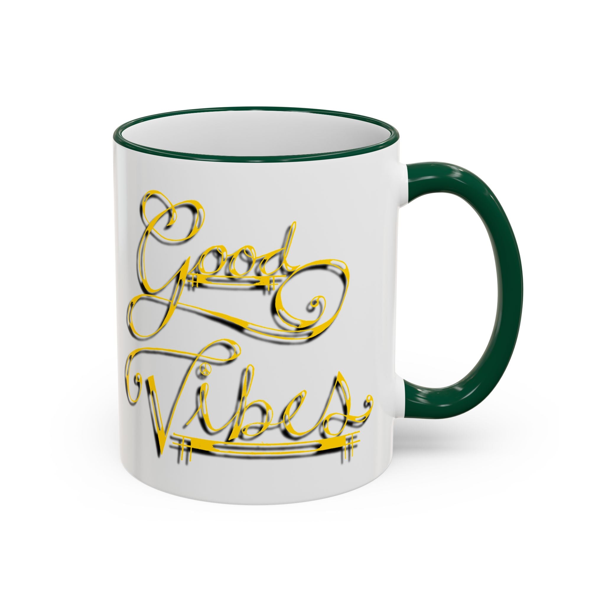 Gold Letter Good Vibes Mug (11oz, 15oz)