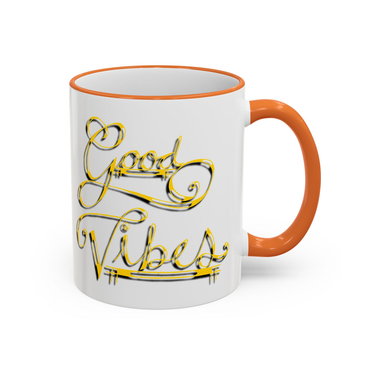 Gold Letter Good Vibes Mug (11oz, 15oz)