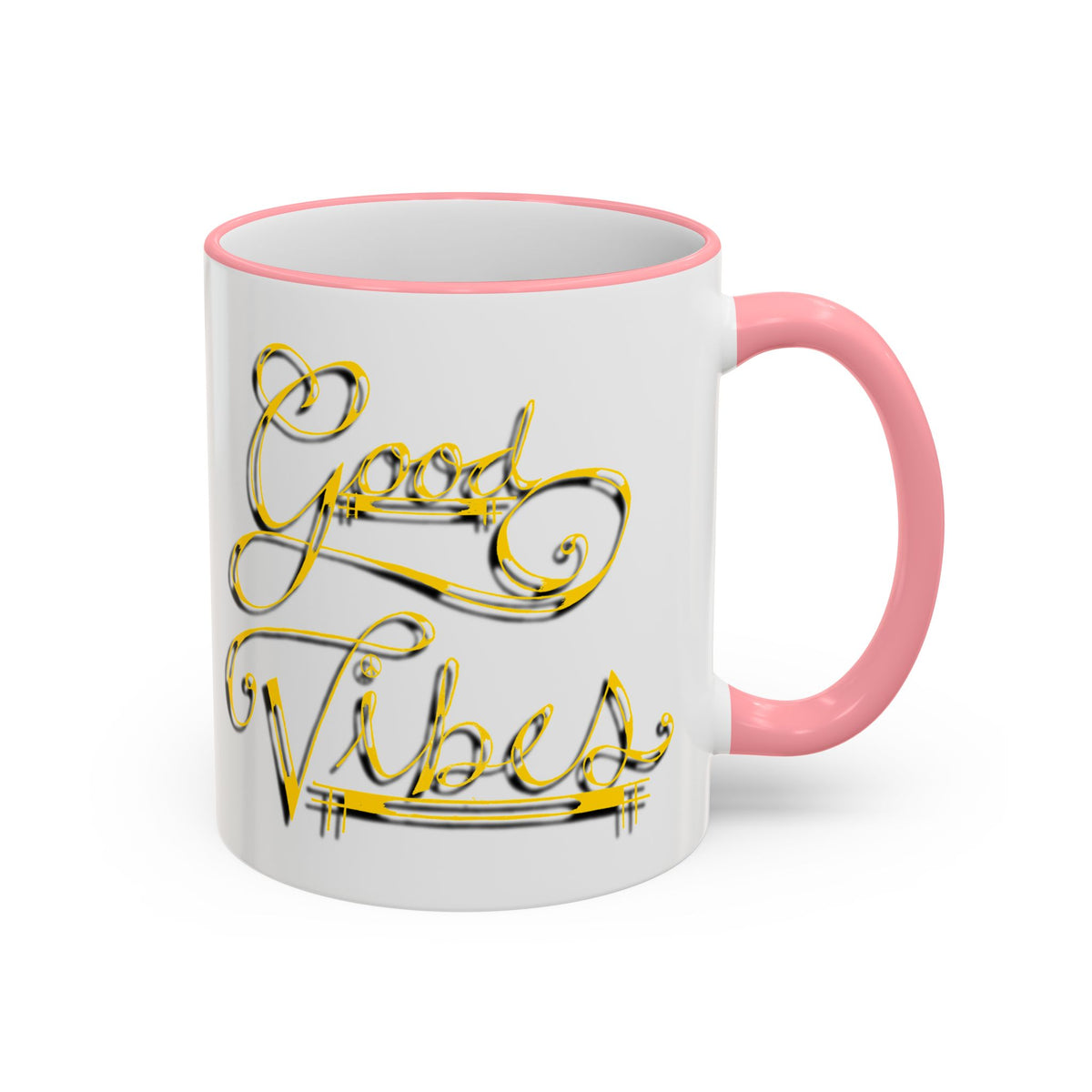 Gold Letter Good Vibes Mug (11oz, 15oz)