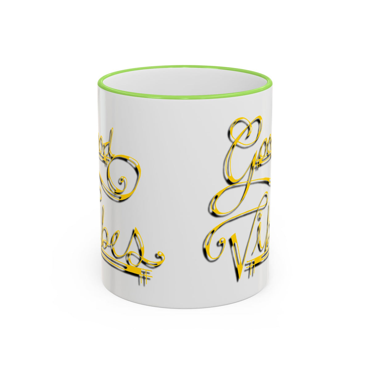 Gold Letter Good Vibes Mug (11oz, 15oz)