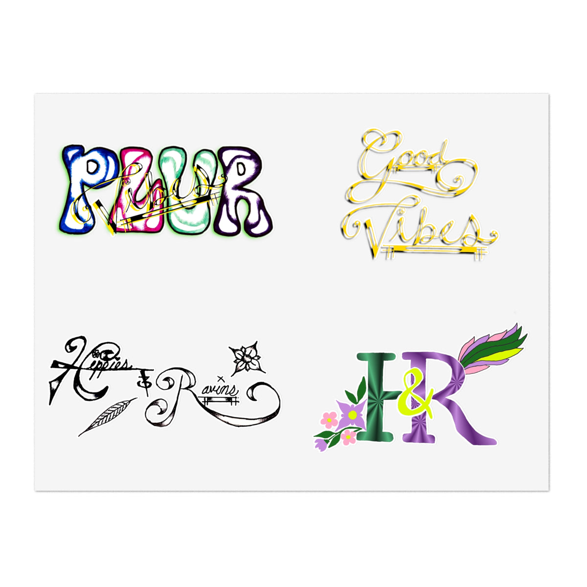 Hippies & Ravins Sticker Collection 1st Edition