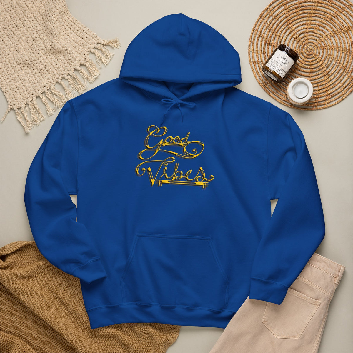 Hippies & Ravins "Good Vibes" Hooded Sweatshirt
