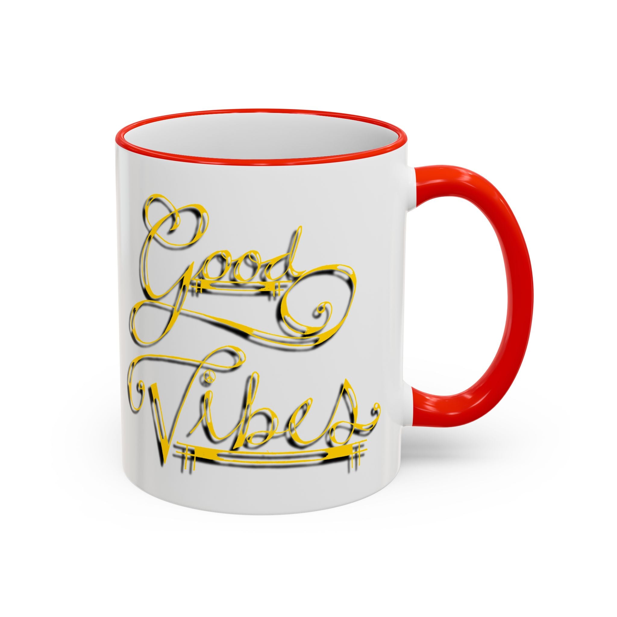 Gold Letter Good Vibes Mug (11oz, 15oz)