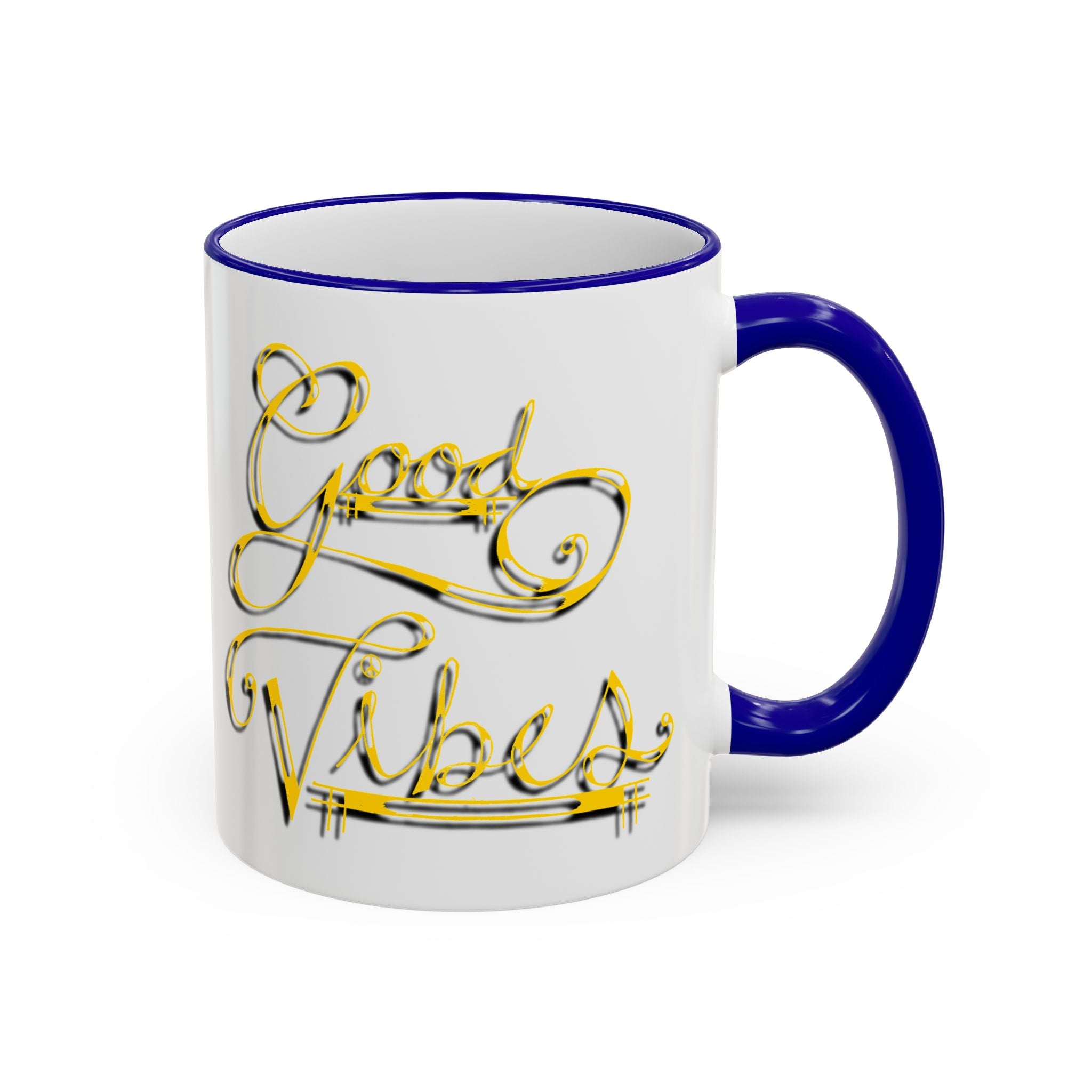 Gold Letter Good Vibes Mug (11oz, 15oz)