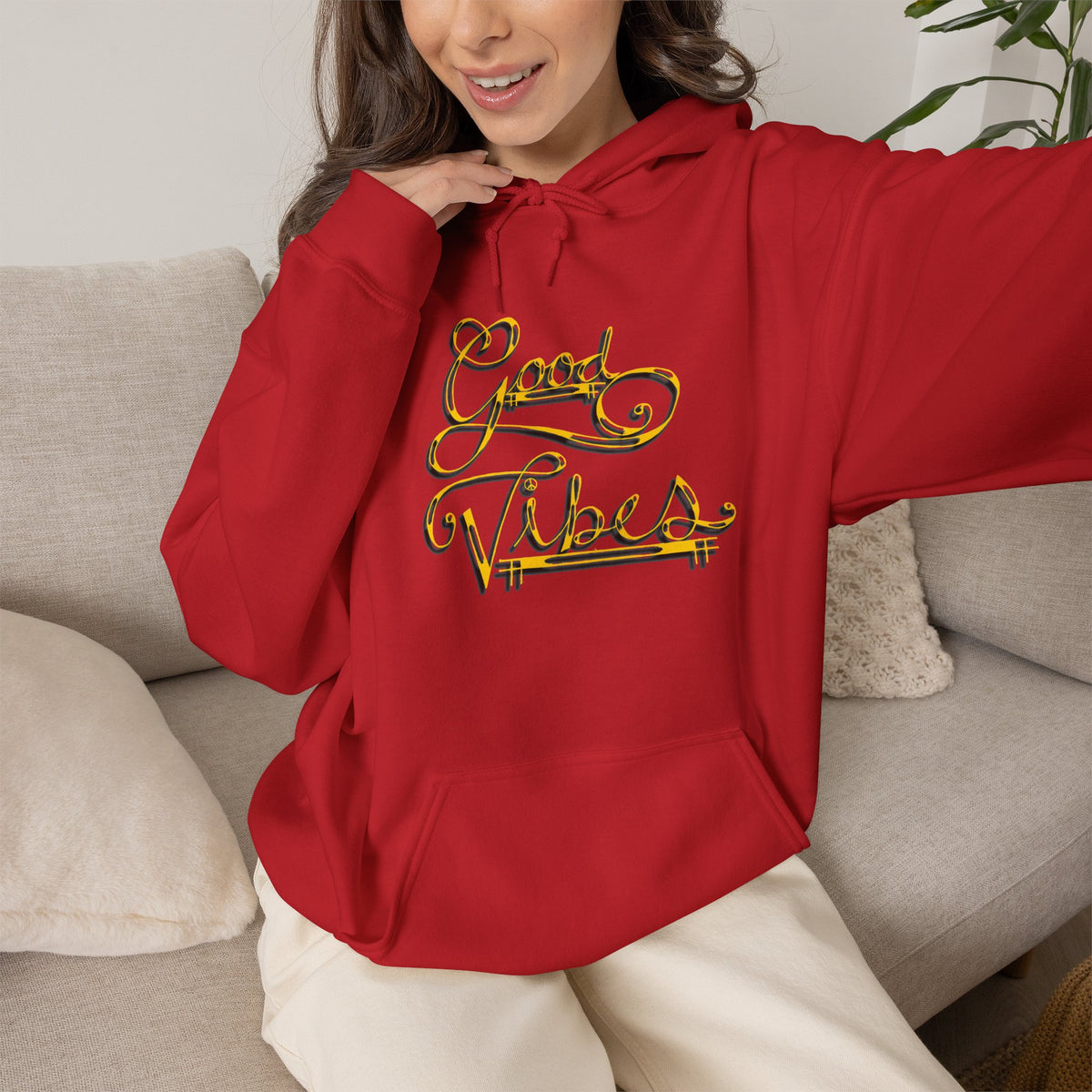 Hippies & Ravins "Good Vibes" Hooded Sweatshirt