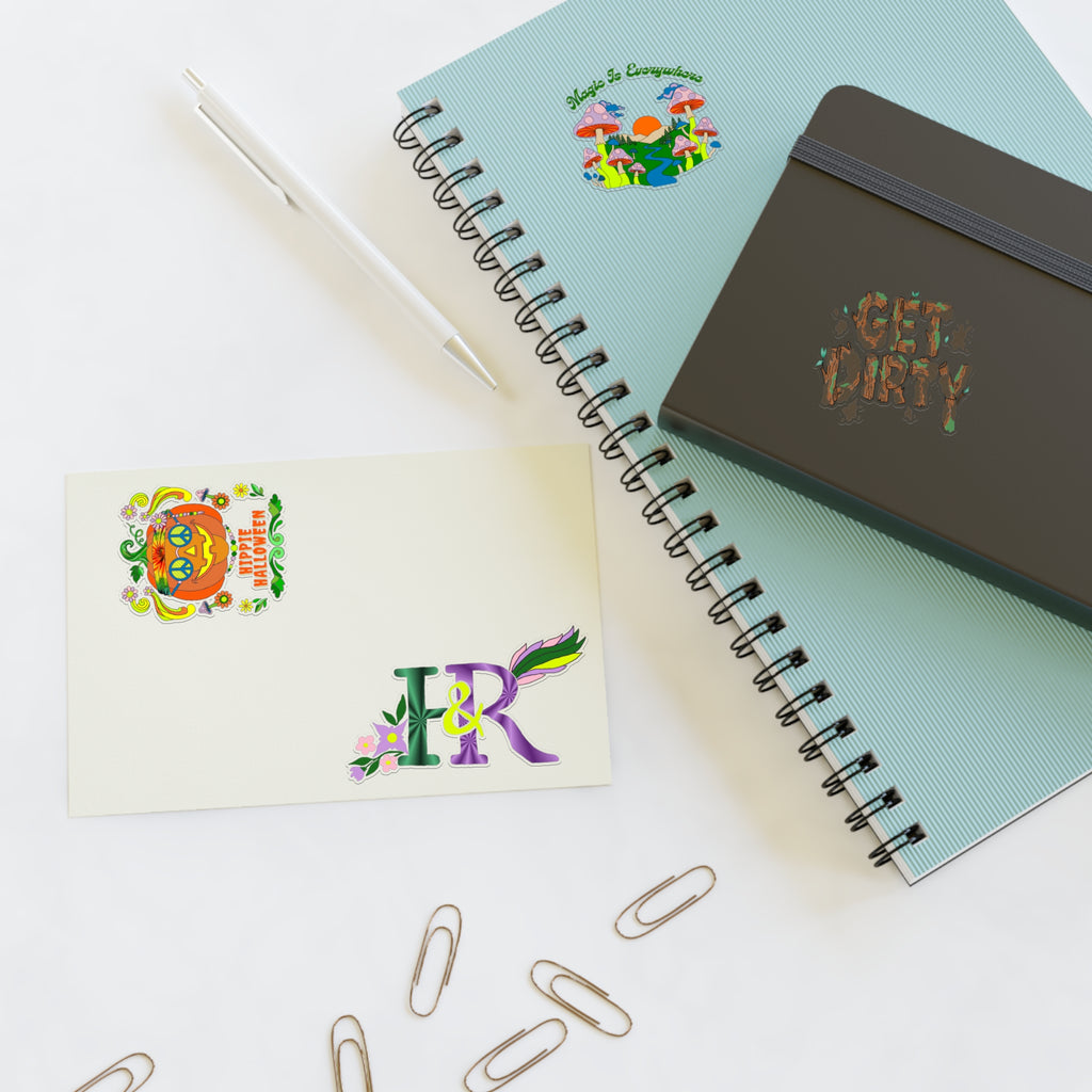 Hippies and Ravins Sticker Sheet (Hippie Halloween)