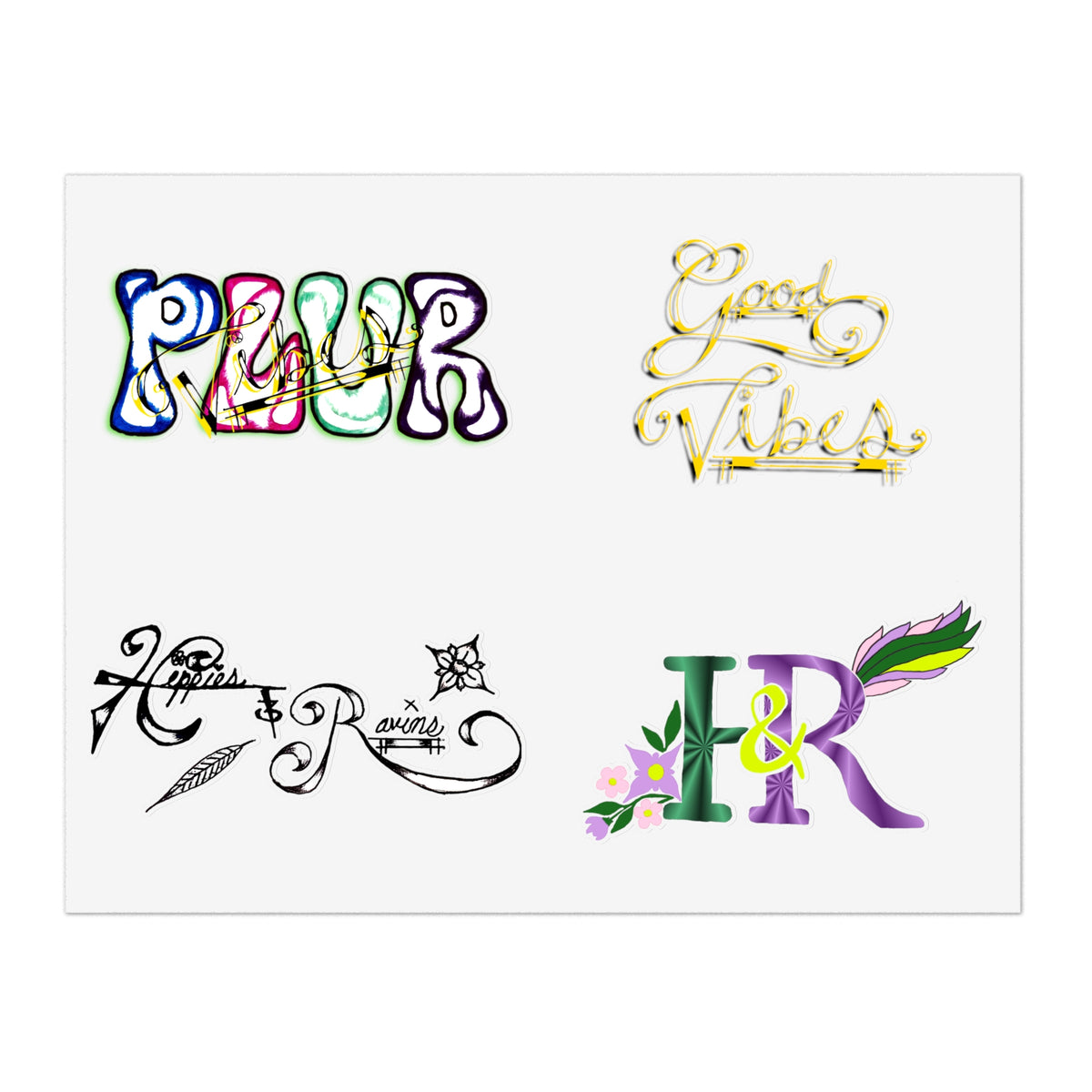 Hippies & Ravins Sticker Collection 1st Edition