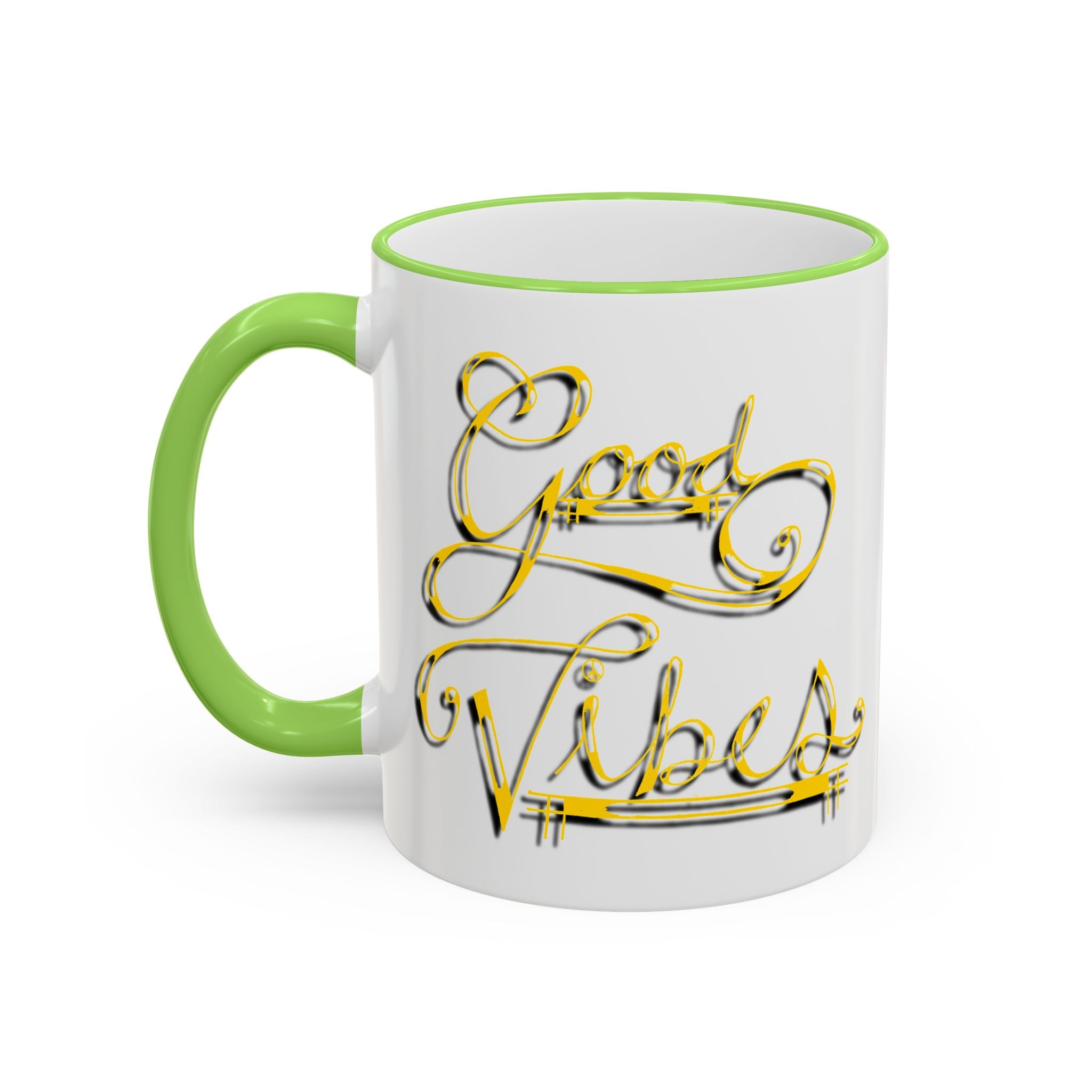 Gold Letter Good Vibes Mug (11oz, 15oz)