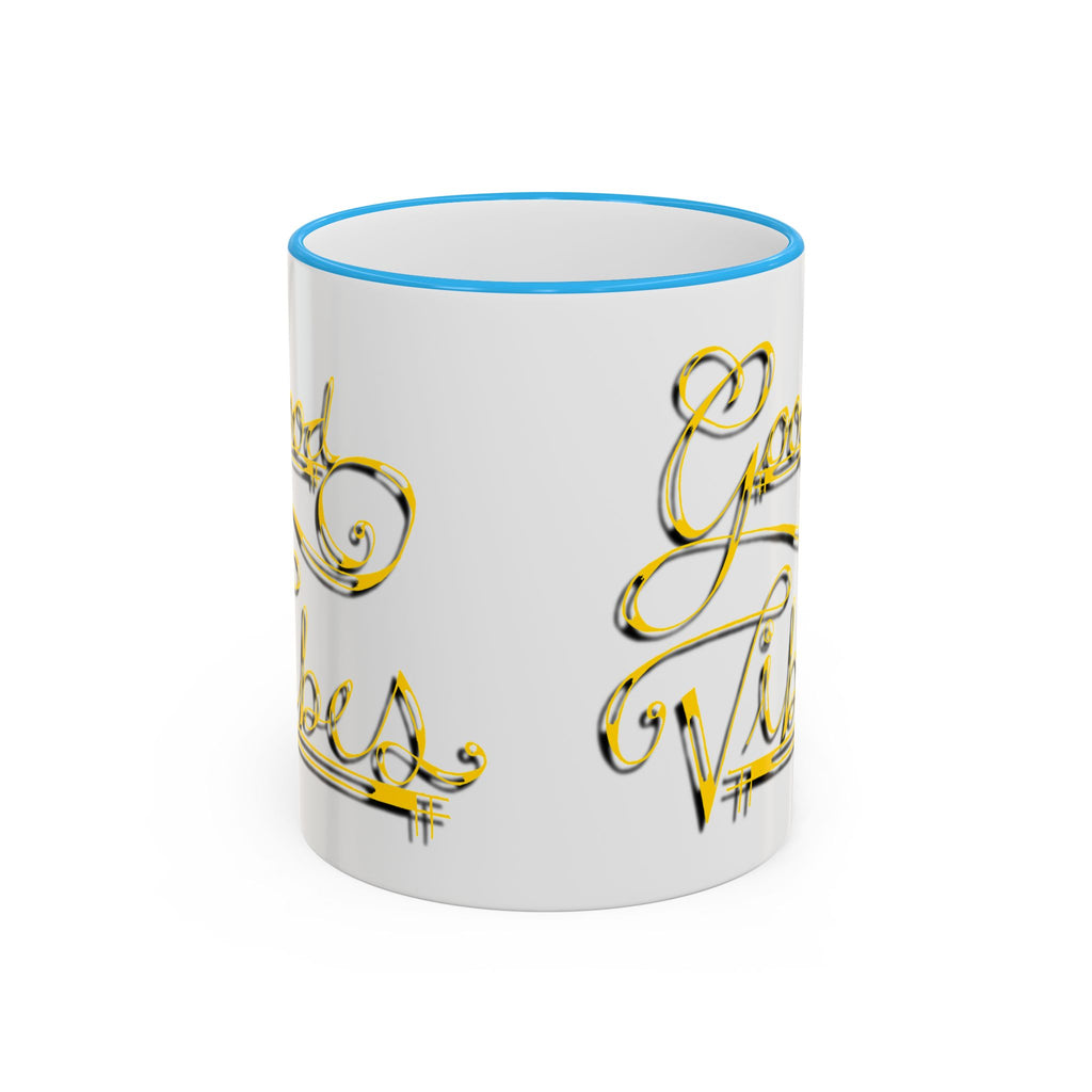 Gold Letter Good Vibes Mug (11oz, 15oz)