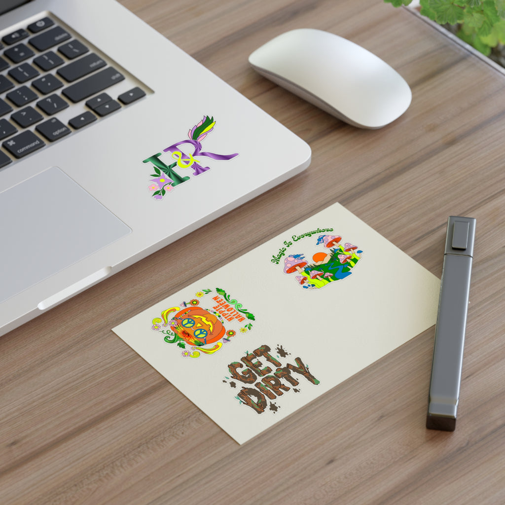 Hippies and Ravins Sticker Sheet (Hippie Halloween)