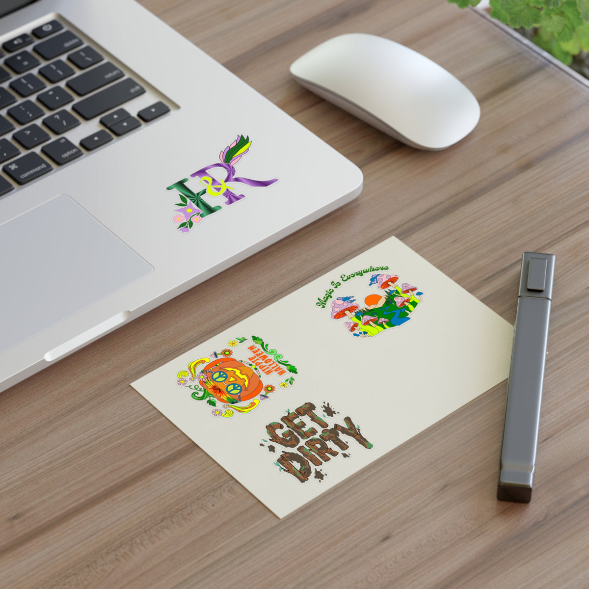Hippies and Ravins Sticker Sheet (Hippie Halloween)
