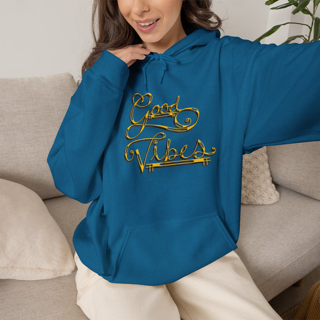 Hippies & Ravins "Good Vibes" Hooded Sweatshirt