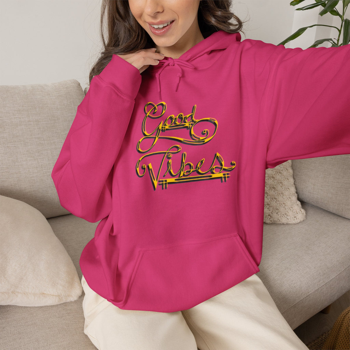 Hippies & Ravins "Good Vibes" Hooded Sweatshirt