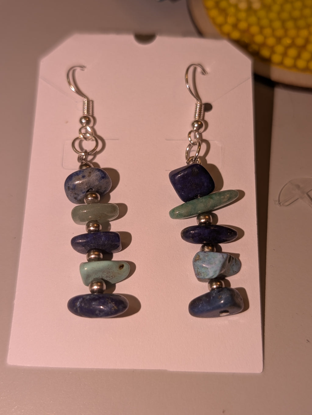 Blue Skies & Good Vibes Turquoise, Lapis Lazuli & Aventurine Earrings