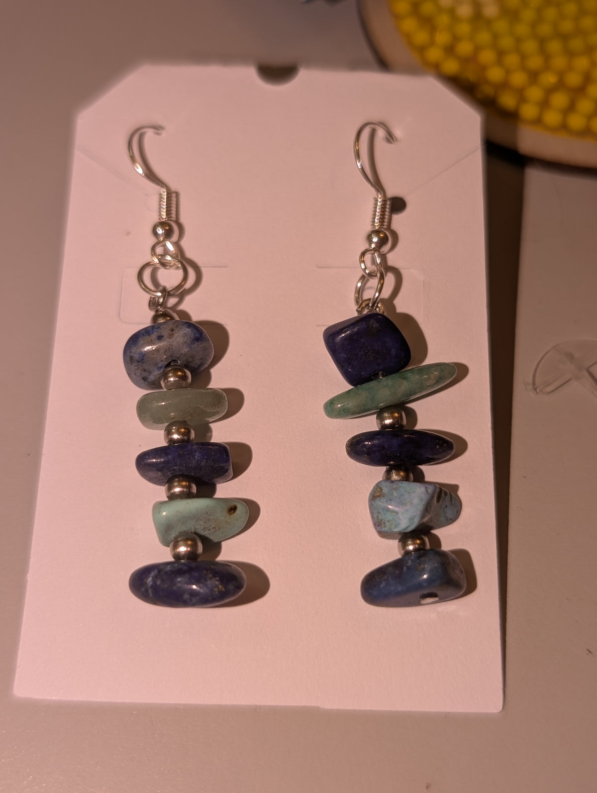 Blue Skies & Good Vibes Turquoise, Lapis Lazuli & Aventurine Earrings