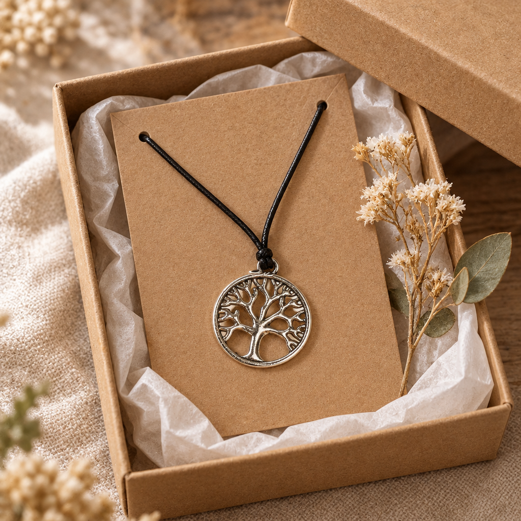 Gift-ready necklace display