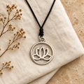 Styled flat-lay necklace mock-up